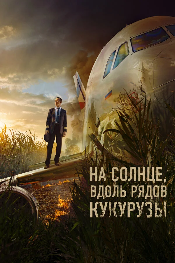 На солнце, вдоль рядов кукурузы постер